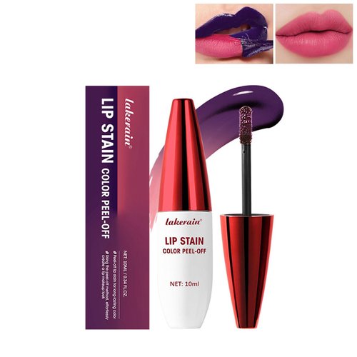SWETIYOU Peel Off Lip Stain, Long Lasting Lip Stain Peel Off, Waterproof, Transfer Proof Lip Tint Stain Peel Off, Highly Pigmented, Instant Peel Off Lip Stain Color, 0.34fl.oz(Hot Pink)