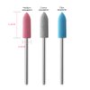 KADS 12X Silicone Nail Drill Bit 3/32" Rotary Burr Head Cuticle Clean File for Nail Art Salon Manicure