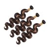 Ombre Bundles Brown Body Wave Human Hair Bundles 24 26 28 Inch Brazilian Unprocessed Virgin Remy Human Hair 3 Bundles Two Tone Black and Brown Bundles Human Hair Extensions P1B/30 Bundles