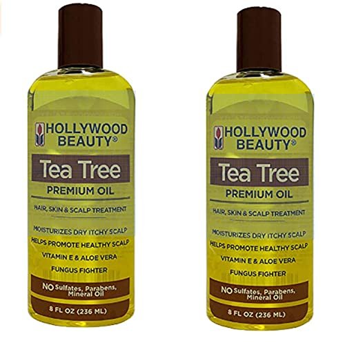 HOLLYWOOD BEAUTY Tea Tree Oil Skin & Scalp Treatment 8 oz ( PACK OF 2 )