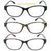 Reading Glasses 3 Set Value Quality Readers Fashion Crystal design Womens glasses for reading +2