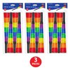 Beistle Set of 12 Glitter Print Rainbow Noisemaker Horns, 9” Colorful LGBTQ+ Party Favors, Pride Parade Swag, USA Made, Multicolor