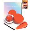 LYSdefeu Waterproof Orange Matte Gel Eyeliner & Eyebrow Pen, 12 Color Options, Creamy Texture, Long Lasting, Safe Ingredients