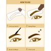SHEGLAM Genius One Step Eyebrow Shaping Kit Eyebrow Stencil Kit Natural Eyebrow Stamp - Chocolate