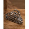 HAQUIL Metal Black Skeleton Hand Hair Clip, Skull Hand Hair Claw Clips, Goth Gothic Hairclips For Women and Girls Gift Hair Clamps Headwear Accessories