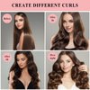 4 in 1 Pack Heatless Curls No Heat Curling Rod, Velvet Hair Curlers to Sleep in Overnight Curls with Hook Blowout Rods Headband with Silk Scarf Curl Styling Kit for Long Medium Hair