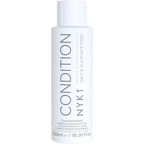 SALT SULFATE FREE CONDITIONER for Color Treated Hair (17 Fl Oz / 500ml) Best Hair Aftercare for Extensions (Unisex) Hair Color and Keratin Kit Treatment Straightening Damaged After Care Paraben Free