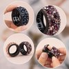 AUEAR, 4 Pack Rhinestone Hair Ponytail Holder Crystal Ponytail Hair Cuff Elastic Hair Tie Hair Band for Women Girls (Style D)
