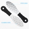 2 Pcs Stainless Steel Foot Scraper Metal Foot File Double Sided Foot File Callus Remover Professional Foot Rasp Scrubber for Wet or Dry Skin Easy to Clean Pedicure Tool Heel (Black)