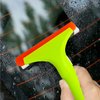 2pcs Silicone Squeegee for Shower Glass Door, Window Cleaning, Auto Water Blade, Water Wiper, Shower Squeegee, 5.9'' Blade and 7.5'' Long Handle for Car Windshield, Window, Mirror, Glass Door.