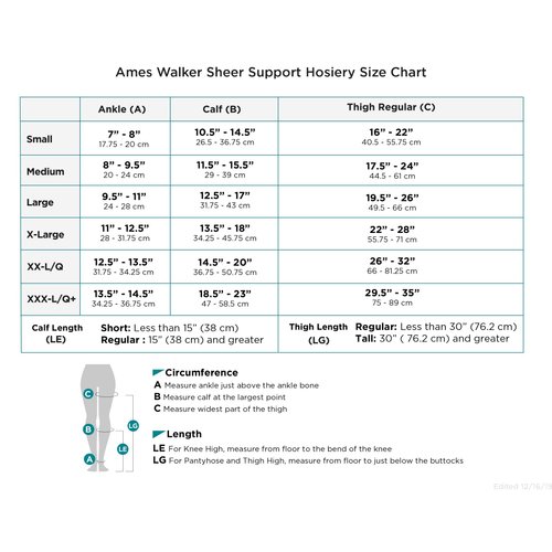 Ames Walker AW Style 48 Sheer Support 20-30 mmHg Firm Compression Open Toe Thigh High Stockings w/Top Band Nude Medium