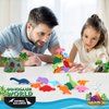 PJDRLLC Dinosaur Toy Wooden Stacking Game: Challenging Banlance Game - Develop Concentration Coordination Problemsoving Skills for Kids Ages 3 Years Up
