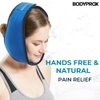 Bodyprox Face ice Pack for Jaw, Head and Chin, Adjustable Hot and Cold Wrap for Wisdom Teeth and TMJ Pain Relief, Nylon, Blue