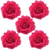Halloween Rose Hair Clips Brooch Flower Red Rose Barrettes Brooch Pins Rose Hair Clip Breastpin Women Fashion Party Decoration Cosplay Costume Headpiece Cute Handmade Hair Accessories 5 Pack Rose