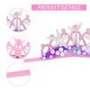 GAFATORY Pink Baby Elastic Headband with Pearl Seashell Starfish Headbands with Veil Fishtails Soft Headwrap Newborn Hair Band Children Hair Accessories