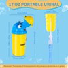 ONEDONE Portable Urinal for Kids 17 OZ Pee Bottle with Clean Brush Travel Urinal for Kids Baby Child Pee Cup for Boys Emergency Toilet for Camping Car Travel and Kid Potty Training(Yellow)