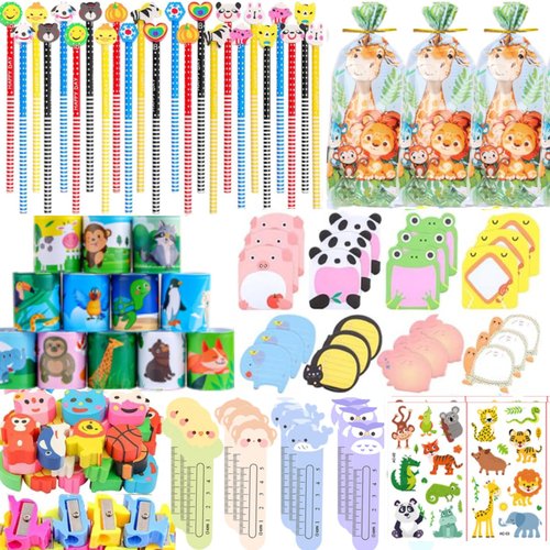 ANPHILE Stationery Party Favors, 24Pack School Stationery with Pencils Erasers Stickers, Classroo...