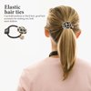 Ipetboom Pearl Flower Headband Camellia Hair Tie Pearl Hair Ties Pearl Flower Hair Ropes Curly Hair Satin Scrunchies Stretch Hair Rope Scrunchy Hair Elastics Bands Girl Tool Classic Alloy