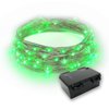 RTGS 60 LEDs Green Color String Lights Silver Wire Indoor and Outdoor 20 Feet Firefly Starry Fairy Lights Battery Powered for DIY, Christmas, Holidays, Party, Bedroom and Centerpieces