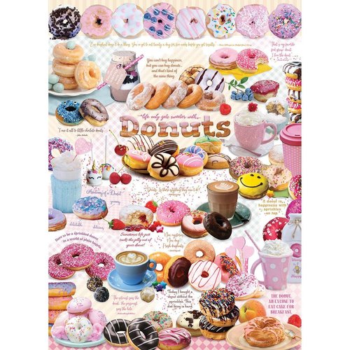 Cobble Hill 1000 Piece Puzzle - Donut Time - Sample Poster Included