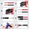YXGOOD Solar Crimping Tool for Solar Panel Cable with 12 Pairs Solar Connectors, 1PCS Solar Crimper, 2 PCS Spanner Wrench, Crimper Tool for 2.5/4/6mm² Solar PV Wire