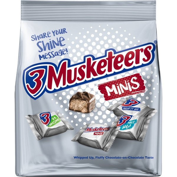 3 MUSKETEERS Chocolate Minis Size Candy Bars 8.4-Ounce Bag