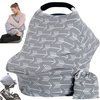 Car Seat Canopy Breastfeeding Cover - Multi Use Baby Stroller and Carseat Cover, Breastfeeding Covers, Boys and Girls Shower Gifts (Classical Arrows)
