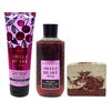 Bath & Body Works Sweet Heart Cherry Body Cream and Body Wash Bundle with a Cherry On Top Bar Soap - Full Size