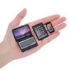 cobee 3Pcs Miniature Dollhouse Décor, 1:12 Metal Simulation Laptop Tablet Smart Phone, Mini- Dollhouse Miniatures Furniture Accessories, Doll House Miniatures Play Set (Black 3Pcs)