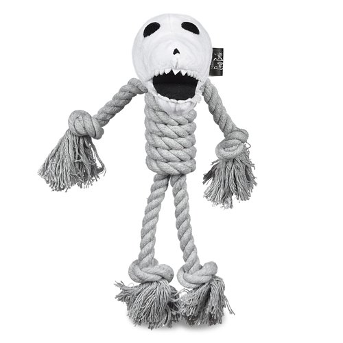 Warner Bros Corpse Bride 9" Rope Toy Scraps The Dog Pet Toy | Corpse Bride Rope Dog Toy | Medium | Adorable Halloween Toys for All Dogs, Official Dog Toy Product of Corpse Bride for Pets