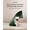 VEILMENT Rice Therapy Artemisia Cleanser (5.1+5.1fl oz, Pack of 2) - Gentle Moisturizing Face Wash for Sensitive Skin. Daily Hydrating Facial Foam for Clear, Radiant, Rice Cleanser Korean Skin Care.