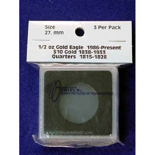 3 Intercept Shield 2x2 Coin Holders for 27mm Coins