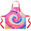 Fiodrimy Kids Apron, Kids Art Apron Girls Boys Painting Apron with Pockets Adjustable for Cooking Baking Gardening School Kitchen Tie Dye