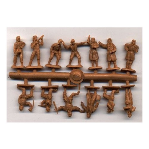 Orion Plastic Model Figures WWII German Panzer Soldiers, Set 1 1/72 72045