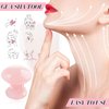 2 Pcs Gua Sha Scraping Massage Tool Gua Sha Facial Tool Massage Stone Gua Sha Tool for Body Spa Skincare Eye Face Neck Beauty Relaxing (Rose Quartz)