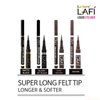 Laflare LAFI Liquid Eyeliner, Super Long Felt Tip, Long-Lasting Makeup, Waterproof & Smudgeproof, All Day Long Eye Liner (Brown)