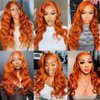Ginger Bundles Color 350 Body Wave Human Hair Bundles Color 350 Orange Bundles Human Hair 3 Bundles 14 14 14 Inch Ginger Orange Bundles Hair Extensions