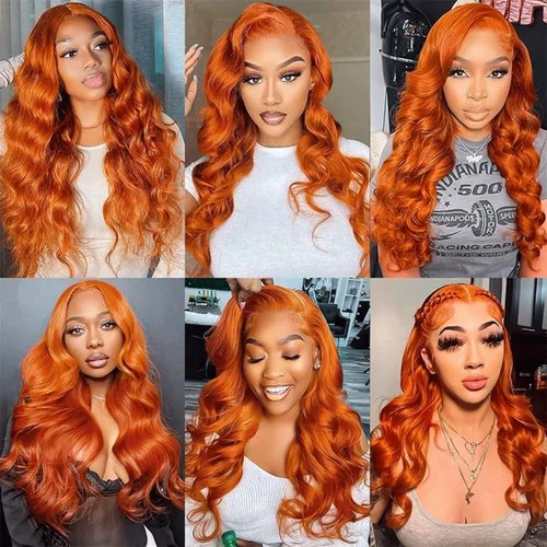 Ginger Bundles Color 350 Body Wave Human Hair Bundles Color 350 Orange Bundles Human Hair 3 Bundles 14 14 14 Inch Ginger Orange Bundles Hair Extensions