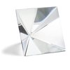 ZEAYEA 3 Pack Clear Crystal Pyramid, 2.4" Crystal Pyramid Prism, Glass Paperweight Pyramid Desk Ornament for Photography, Meditation, Home Office Decor, Gift, Crystal Pyramid Collectible