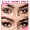 DIY Lash Extension Kit 120pcs, Flu-ffy 8-16mm D Curl Individual Lashes Clusters, Eyelash Extension Kit with Lash Bond and Seal and Lash Tweezers for DIY Eyelash Extensions at Home(120P-Clu-012Kit)