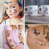 CHARLENT 110 Glitter Styles Temporary Tattoos for Girls Women - 12 Sheets Glitter Dream Butterfly Moon Fairy Mermaid Temporary Tattoos for Girls Party Favors Festival Makeup