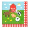 Juvale 144-Piece Barnyard Birthday Party Supplies Set, Farm Animal Party Decorations With Paper Plates, Dinner Napkins, 9 oz Cups, and Plastic Cutlery (Serves 24 Guests)