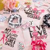 Amylove 65 Pcs Cheerleader Gifts Bulk Cheer Makeup Bag Portable Sports Cosmetic Zipper Pouches Cheer Scrunchies Cheerleading Hair Ties Cheer Sticker Water Bottles Laptop Car Decal for Women Teammates