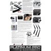 Platinum Pro by MANGROOMER New Back Shaver with 3 Shock Absorber Flex Heads, Power Hinge, Extreme Reach Handle & Bonus Case! (Generation 8.0), 4 Piece Set