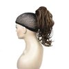 Wiginway Messy Style Ponytail Hair Extension Handmade Braid Synthetic Hair-Piece with Jaw Claw Clip (Medium golden brown)