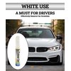 Zlirfy Car Touch Up Paint Fill Paint Pen,Automotive Paint,Touch Up Paint for Cars,Quick And Easy Car Scratch Repair Pen,Car Remover Scratch Repair Paint Pen Clear Painting Pen for Erase Car Scratches (White)