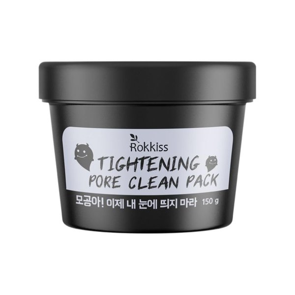 ROKKISS Pore Tightening & Cleaning Mask (5.3oz) - Deep Cleansing Mask for Blackhead Removel, Pore Reducing & Tightening. Kaolin, Allantoin, Bentonite. Korean Skin Care