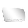 BOOLEE Mirror glass replacement side passenger fit for Nissan Altima 2007 2008 2009 2010 2011 2012