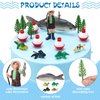 16 Pcs, Decoration Gone fishing cake Topper Fisherman Fishing Birthday Party Supplies for Man Kids Boy Girls gone fishing Themed Party Decor, Mixed Styles