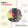 Cat Crinkle Balls 2.5 Inch (1-Pack) - Crinkle Cat Toys for Indoor Cats - Multi-Color Crinkle Cat Toy - Cat Toys Crinkle Balls to Keep Fit and Active - Canadian-Made Crinkle Balls for Cats